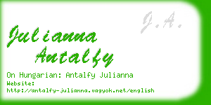 julianna antalfy business card